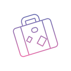 Luggage Icon vector stock illustration