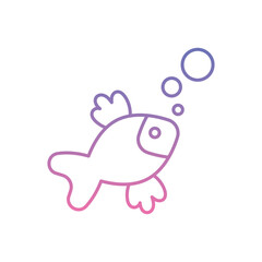 Fish Icon vector stock illustration