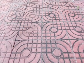 Bricks on the floor.