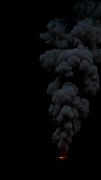 Dramatic fire explosion with smoke and sparks in high definition slow motion