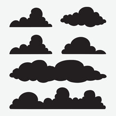 cloud icon set