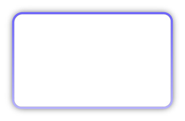青系グラデーションラインの影付き角丸長方形フレーム