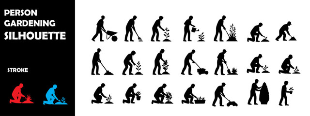 Prison Guard Silhouette Vector Set – Security Personnel and Correctional Facility Scenes