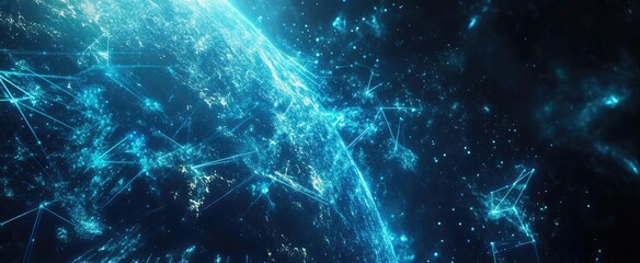 Global network of interconnected nodes