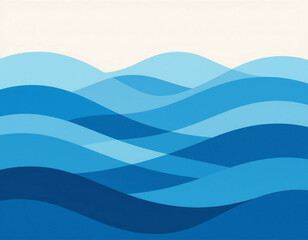 abstract blue background | Abstract Water Wave Background vector | Minimalist Ocean Waves | Stylized Ocean Background vector | Stylized Ocean Background