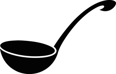 Water Ladle Silhouette Vector Illustration 