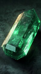 Emerald gemstone close up