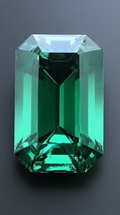 Emerald gemstone emerald cut