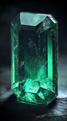 Emerald gemstone close up