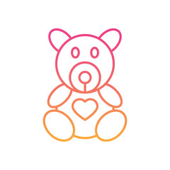 Teddy Bear Icon vector