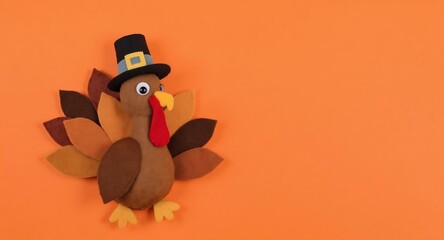 Felt Thanksgiving Turkey with Hat
