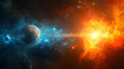 Celestial cosmic tattoo artistry