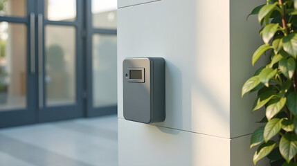 Smart Irrigation Controller on Wall
