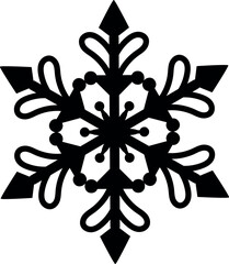 Snowflake Line Art