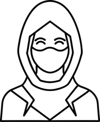 Face mask safety vector illustration.