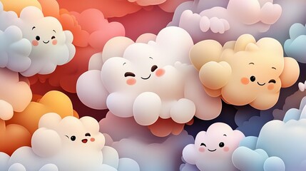 Cute Cartoon Clouds
