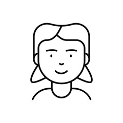 Female Child Icon vector