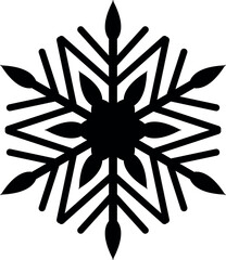 Snowflake Simple Outline