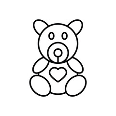 Fototapeta premium Teddy Bear Icon vector
