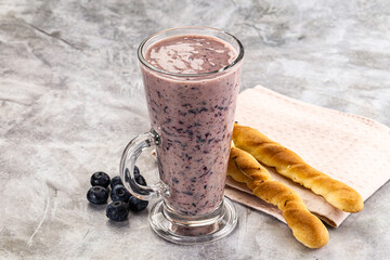 Blueberry milkshake sweet dessert drink