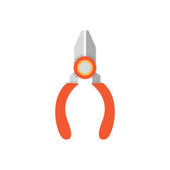 Pliers tool vector icon illustration