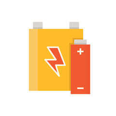 alkaline battery vector icon illustration