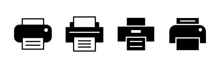Print icon set. printer icon vector.