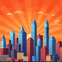 Naklejka premium Concept vector illustration of a business situation.