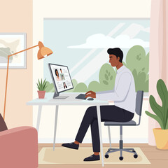 Concept vector illustration of a business situation.