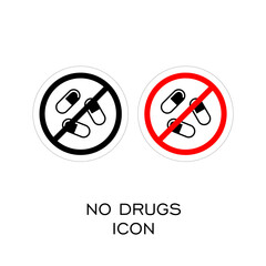NO DRUGS ICON