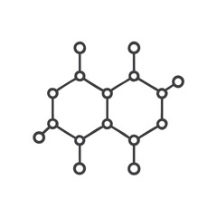 Liquid Crystal Structure Icon for Chemistry Education, Scientific Research Presentations, Molecular Biology Materials, and Academic Publications