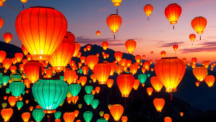 Lantern Festival Sky