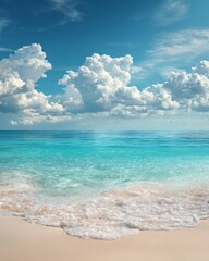 Obraz premium 青空とビーチ