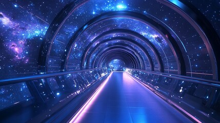 Cosmic Corridor: A Galactic Journey