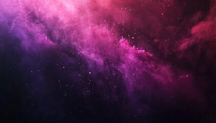 Fototapeta premium Abstract cosmic dust clouds in shades of pink and purple