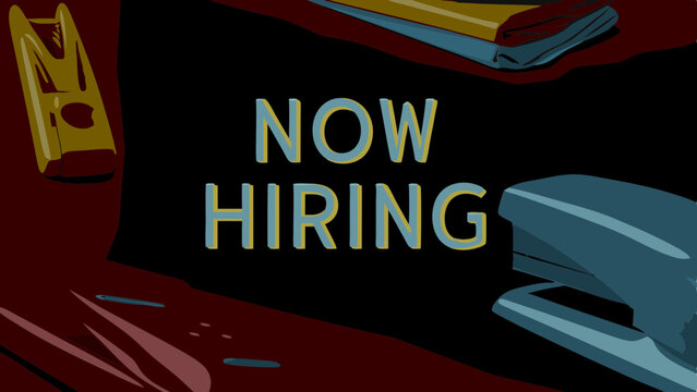phrase now hiring advertises exciting job opportunities available now for many positions