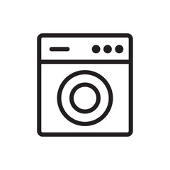 Obraz na płótnie Canvas washing machine icon 