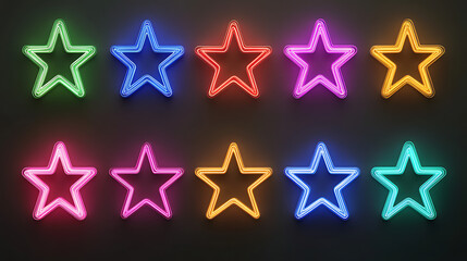 Obraz premium Polished layered star composed of colored elements high resolution picture