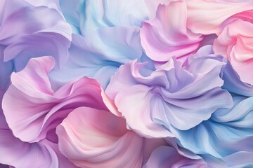 Naklejka premium Abstract pastel swirls of fluid, flowing shapes