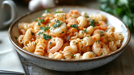Shrimp Pasta with Tomato Sauce