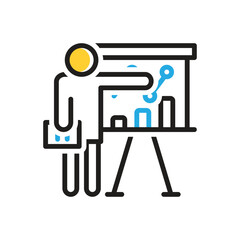 Multi color icon for presentation