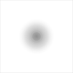 Halftone Dot Gradient Circle on White Background
