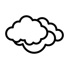 Cloudburst Vector Filled Icon Design