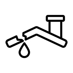Leak from Roof Vector Filled Icon Design