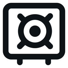 Clean and Minimalist Outline Icon of security 