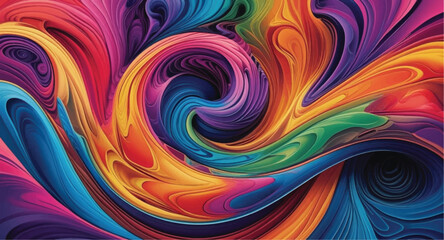 Obraz premium Abstract art consists of a variety of colors, making it a beautiful background image.