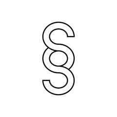 Paragraph Mark Icon Outline Vector Design