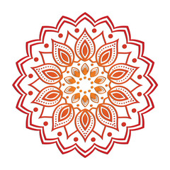 Abstract Ornamental Mandala Motif Vector Design Illustration