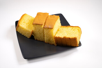 Delicious sliced ​​sponge cake