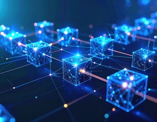 Blockchain network of interconnected data blocks